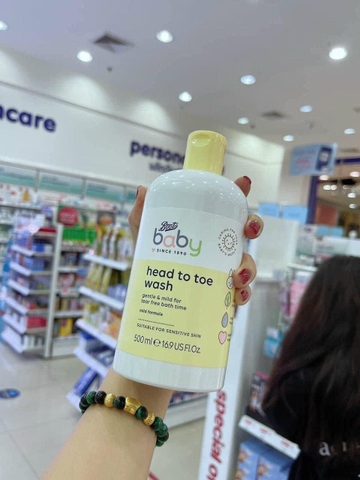 Sữa tắm gội toàn thân Boots Thái Lan cho trẻ em