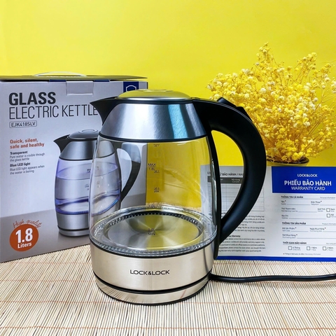 Ấm siêu tốc thủy tinh 1.8L Lock&Lock EJK418