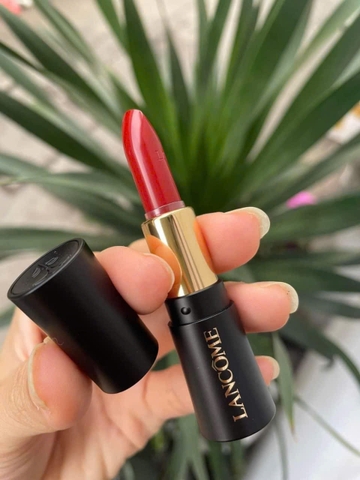 Son Lancome 196 French Touch đỏ cam cháy mini unbox