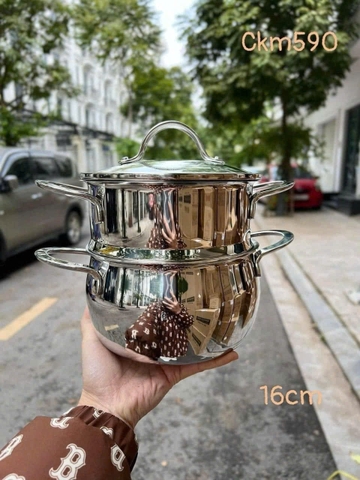Nồi kèm xửng hấp 16cm nhà Chockmen