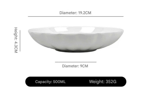 Hộp 4 đĩa sứ xương cao cấp - CKM194