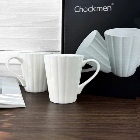 Hộp 4 cốc sứ xương cao cấp - CKM195