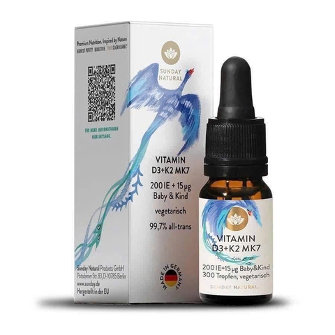 Vitamin D3K2 MK7 nội địa Đức lọ 10ml cho bé từ sơ sinh