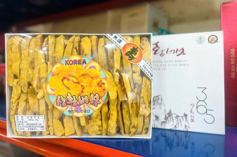 Nấm Linh Chi Thượng Hoàng  thái lát Hàn Quốc  hộp 500gr