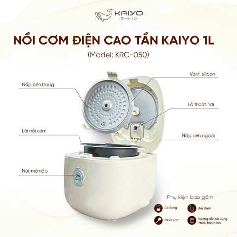 Nồi cao tần IH Kaiyo size 1L KRC-050 Nhật Bản