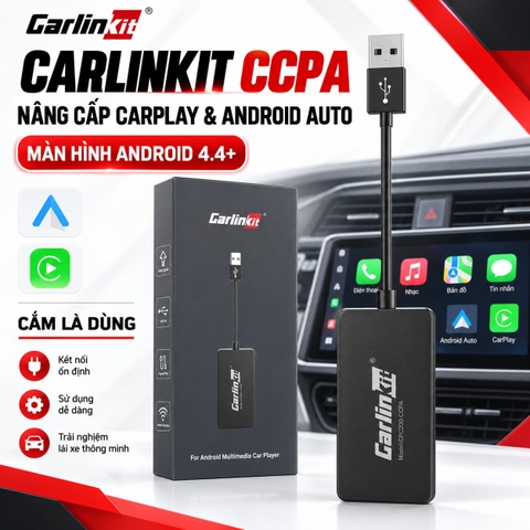 Đầu cắm dạng USB, kết nối bluetooth giữa điện thoại & màn hình android, model: CPC200-CCPA, hiệu Carlinkit - CCPA with Android