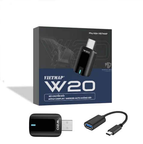 VIETMAP W20 - THIẾT BỊ CHUYỂN ĐỔI CARPLAY/ ANDROID AUTO KHÔNG DÂY