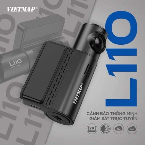 Vietmap L110 – Camera Hành Trình 2K, 4G, GPS, WiFi 6 | Ghi Hình Ngày Đêm Siêu Nét | Cảnh Báo Tốc Độ | Quản Lý Xe Từ Xa