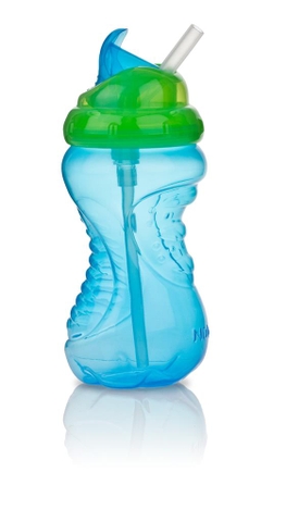 Bình uống nước ống hút kèm dây đeo, dung tích 420ml.