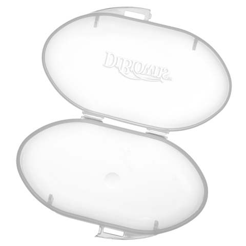 Bàn chải hình ngón tay 100% silicone cho trẻ 3 tháng tuổi màu trong suốt có hộp đựng Dr Brown's. Mã hàng HG010