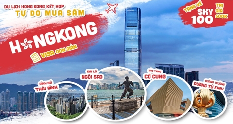 TOUR LỄ 30/04 - DU LỊCH HONGKONG 4N3D-KẾT HỢP TỰ DO MUA SẮM-4SAO