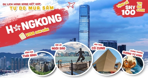 DU LỊCH HONGKONG 4N3D-KẾT HỢP TỰ DO MUA SẮM-4SAO