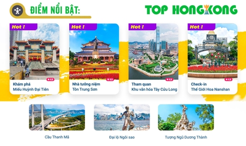 DU LỊCH HONGKONG 5N4D-KẾT HỢP TỰ DO MUA SẮM-4SAO