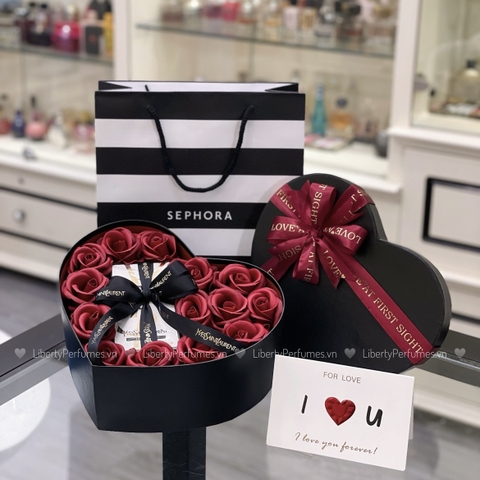 Hộp quà Tim - Hoa sáp