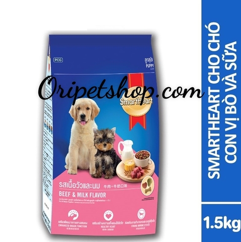 Thức Ăn Hạt  Smart Heart Puppy 1.5kg  ( Dành Cho Chó Con)