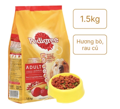 Thức Ăn Hạt  Pedigree 15.kg  Dành Cho Chó ( vị thịt bò & rau củ )