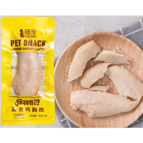 Ức Gà Tươi Dinh Dưỡng Pet Snack  40g Cho Chó Mèo.