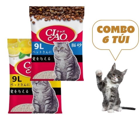 Cát Vệ Sinh Cho Mèo Ciao 9L (4Kg)
