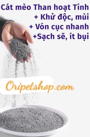 Cát Khử Mùi Cho Mèo Than Hoạt Tính 5kg