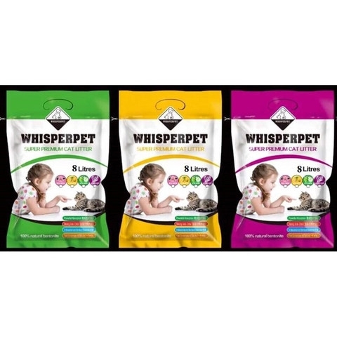 Cát Vệ Sinh Whisperpet 8L Nhật Bản ( dành cho mèo ).