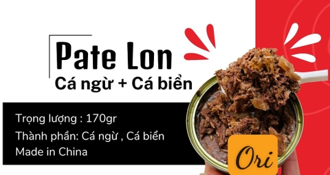 Pate Lon 170g Dành Cho Mèo ( Xốt Cá Ngừ + Cá Biển )