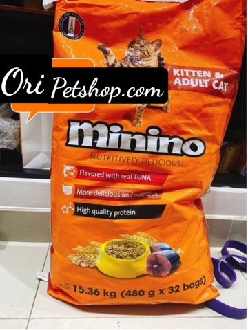 Thức Ăn Hạt Khô Cao Cấp Minino Yum 15kg.