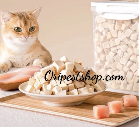 Gà Viên Sấy Khô Túi 500gr  ( Thơm Ngon Cho Chó Mèo )