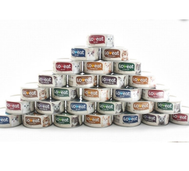 Pate Hàn Quốc Loveat lon 90g Dành Cho mèo ( có hairball tiêu búi lông)