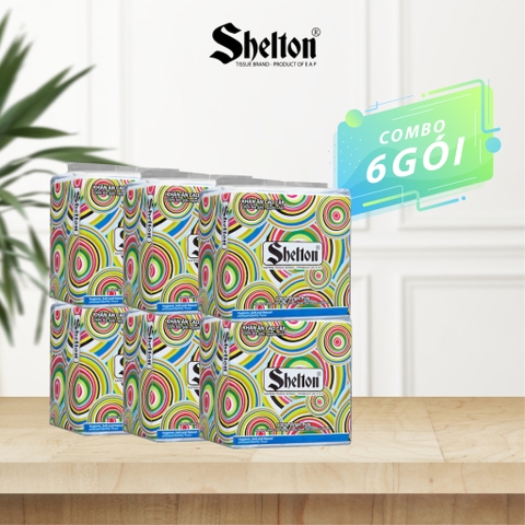 Khăn Napkin Shelton Hoa văn tròn 100 tờ khổ 330 x 330