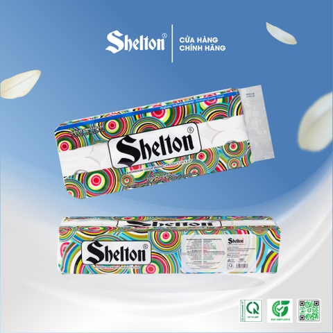 Giấy vệ sinh Shelton dây 10 cuộn có lõi x 2 lớp