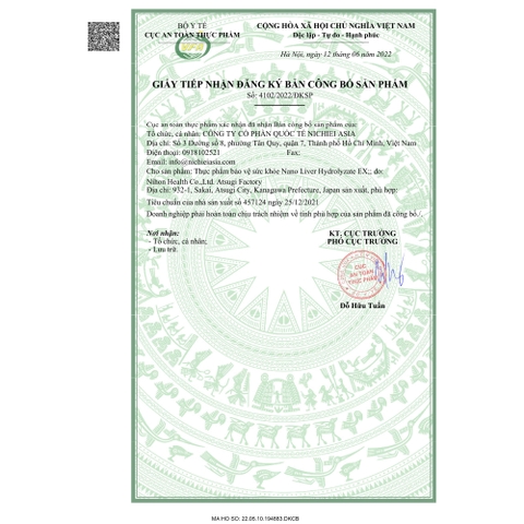 Giải Độc Gan Nano Liver Hydrolyzate EX 330 Viên - Nhật Bản