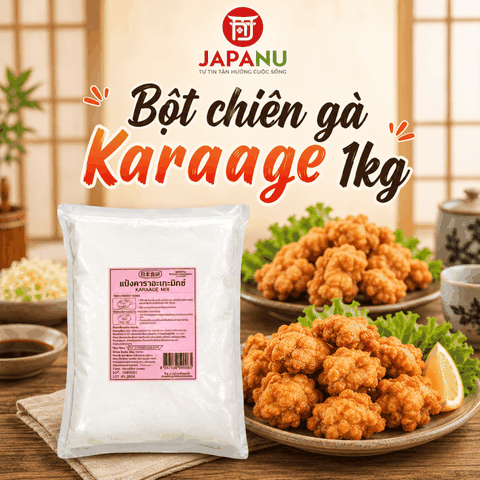 Bột Chiên Gà Karaage Mix Nihon Shokken 1kg Nhật Bản