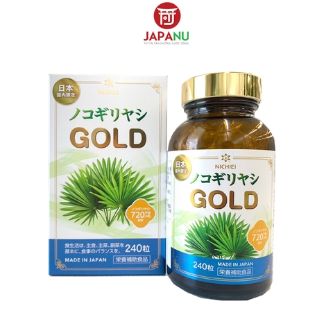 Viên Uống Cọ Lùn Saw Palmetto Gold 240 Viên Nhật Bản - Hỗ Trợ Tuyến Tiền Liệt