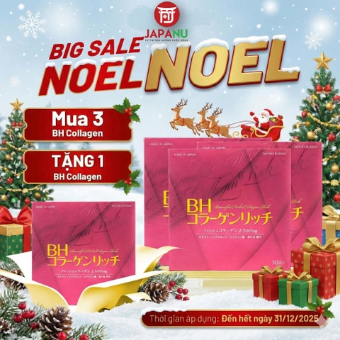 Bột uống Beautiful Collagen Habit Rich Đẹp Da 30 gói