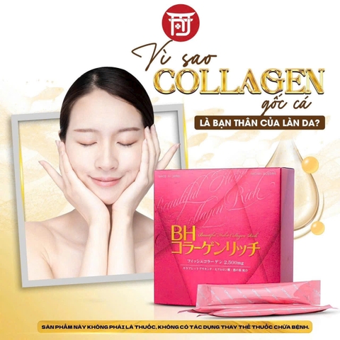 Bột uống Collagen Beautiful Habit Rich 30 gói