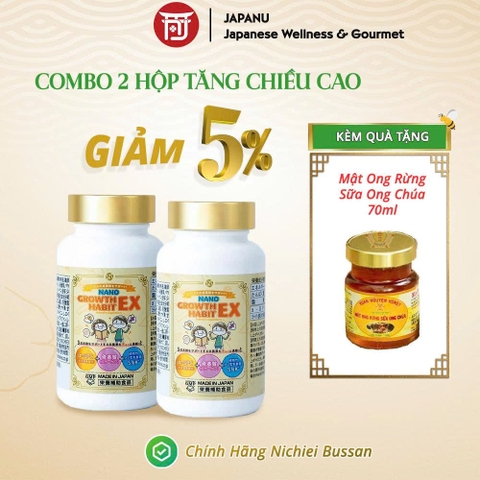 Viên uống tăng chiều cao và trí não Nano Growth Habit EX 120 Viên