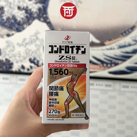 Viên Uống Bổ Xương Khớp ZS Chondroitin 1560mg 270 Viên - Nội địa Nhật