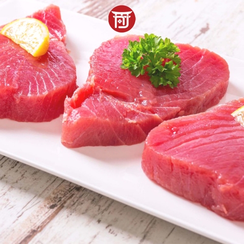 Cá ngừ vây vàng xông CO cắt khúc