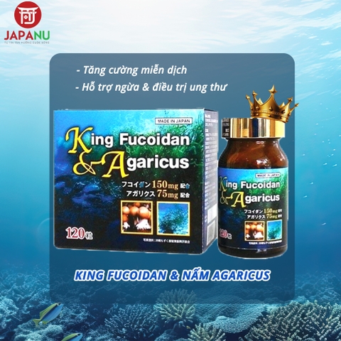 Viên Uống King Fucoidan & Agaricus Nhật Bản Hỗ Trợ Ngừa Ung Thư