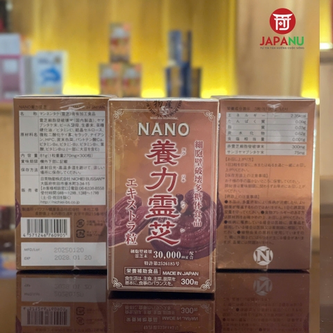 Viên Uống Nấm Linh Chi Đỏ Nano Nourishing Reishi 300 Viên