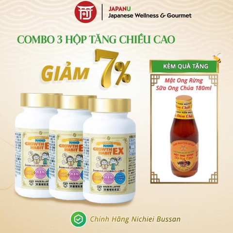 Viên uống tăng chiều cao và trí não Nano Growth Habit EX 120 Viên