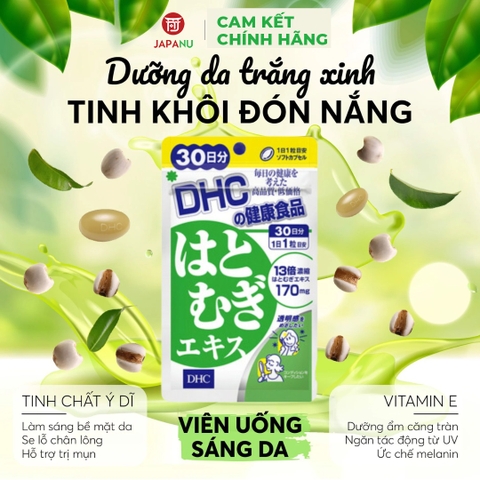 Viên uống sáng da DHC chiết xuất Ý dĩ 30 Viên - Nhật Bản