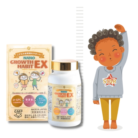 Viên uống tăng chiều cao và trí não Nano Growth Habit EX 120 Viên