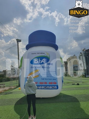 Mô Hình Hơi Chai Thuốc Bi-A 400SC 6m 1 Lớp