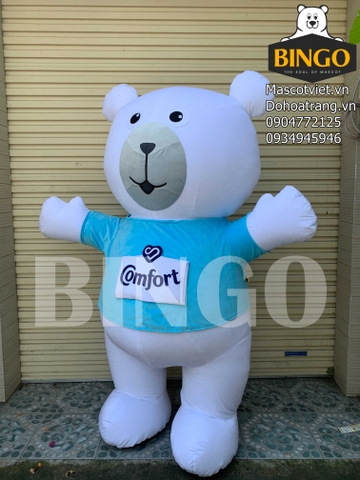 Mascot hơi gấu teddy Comfort