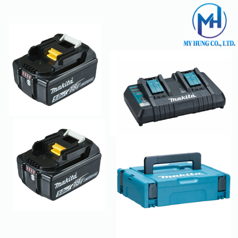 BỘ PIN SẠC MAKITA  MKP3PT182(BL1850B*2/DC18RD) 197629-2