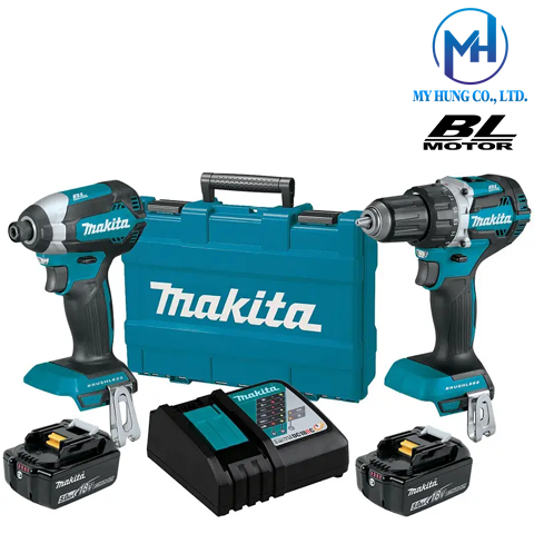 Bộ sản phẩm dùng pin 18v Makita DLX2189T(DDF484＋DTD153)