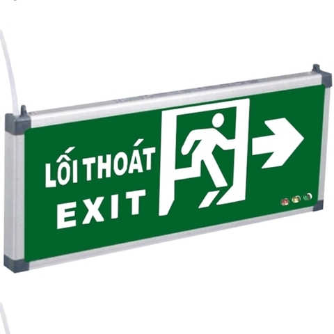 Đèn Exit 2 mặt chỉ 1 hướng