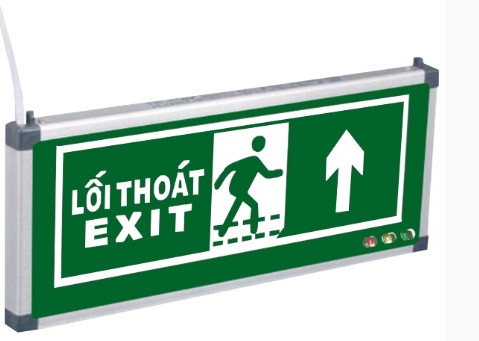 Đèn EXit lên cầu thang AED