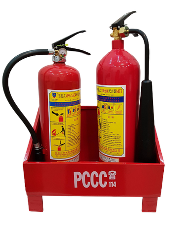 Kệ đựng 02 bình chữa cháy